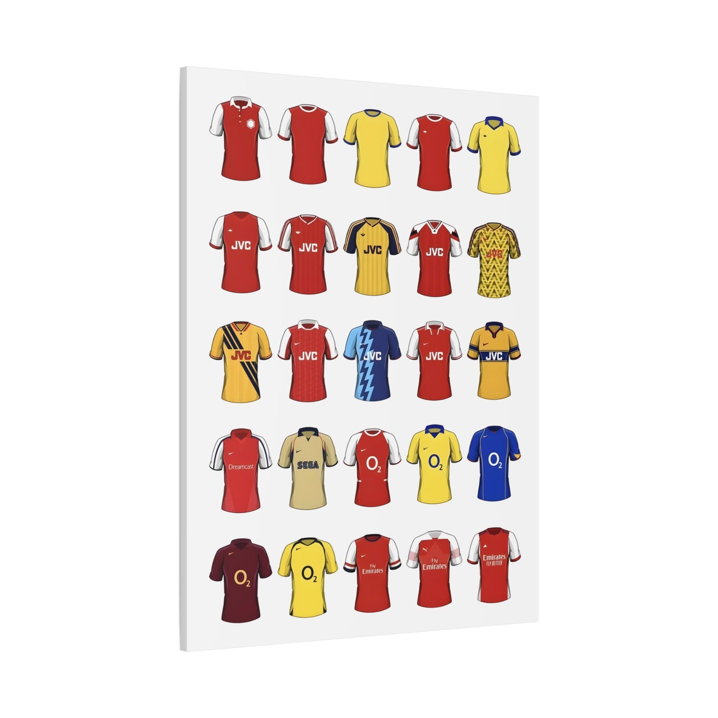 Football Kit Poster — Vintage Soccer Jersey Canvas Print