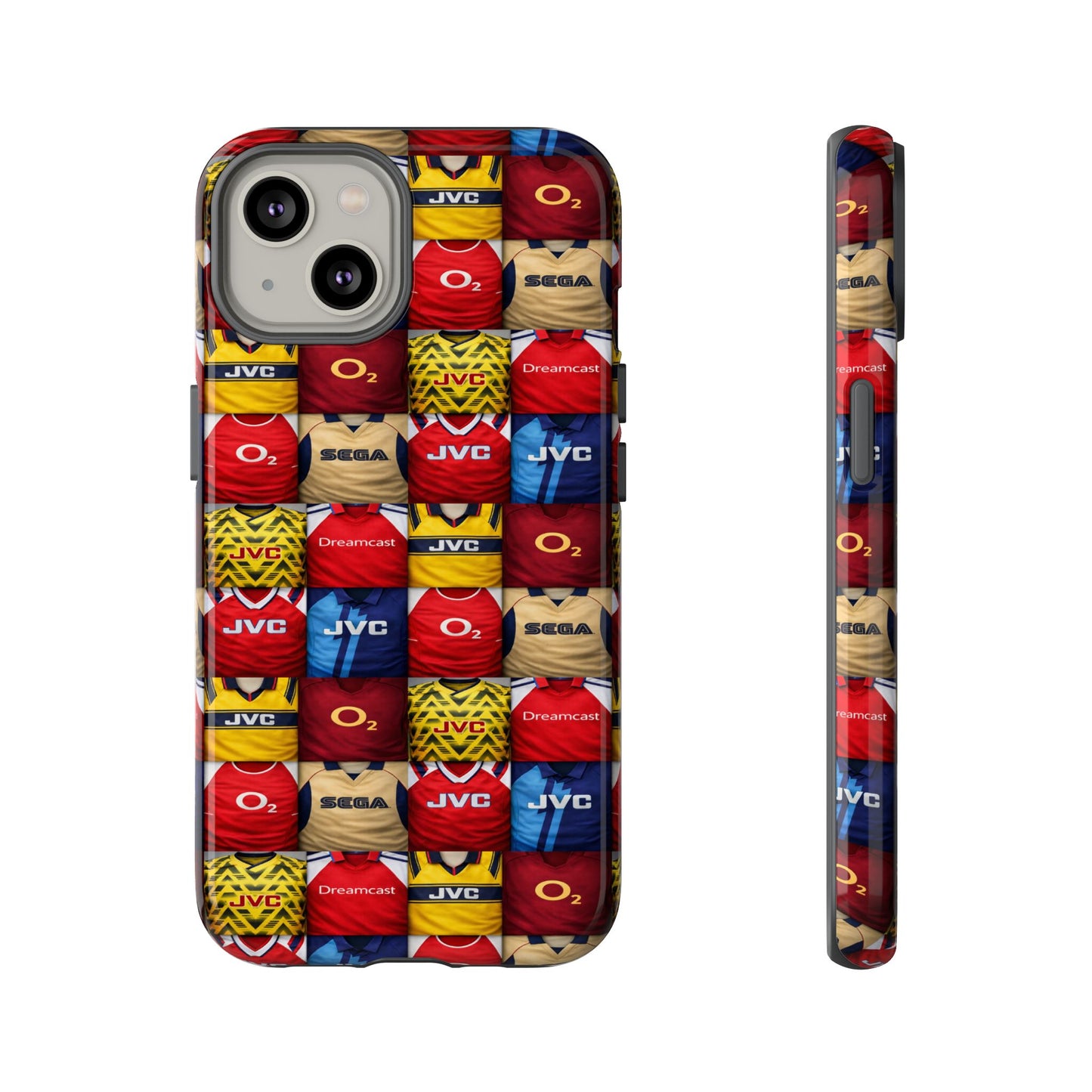 Retro Arsenal Football Shirt Mosaic Tough Phone Case