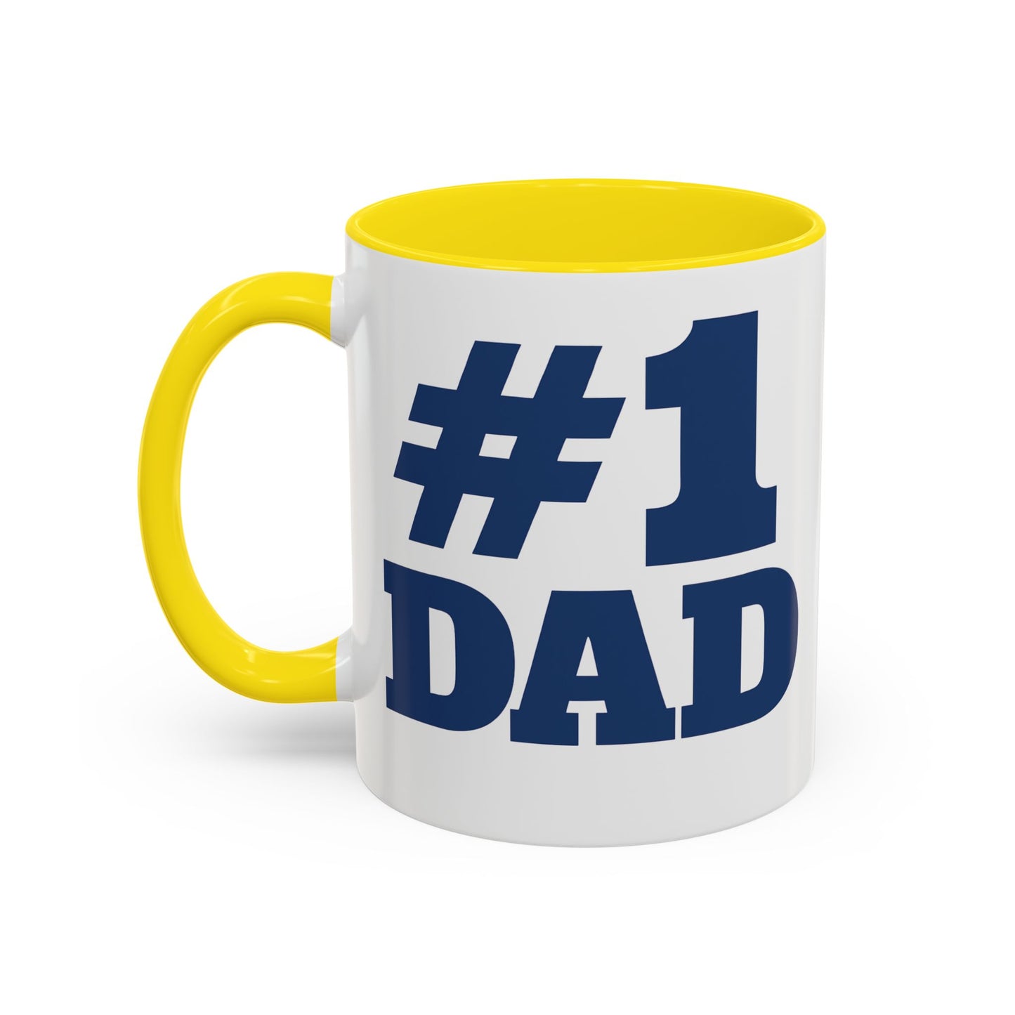 #1 Dad Accent Coffee Mug — Father's Day Gift 11/15oz