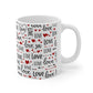Love Pattern Ceramic Mug — 11oz & 15oz Valentine’s Coffee Cup