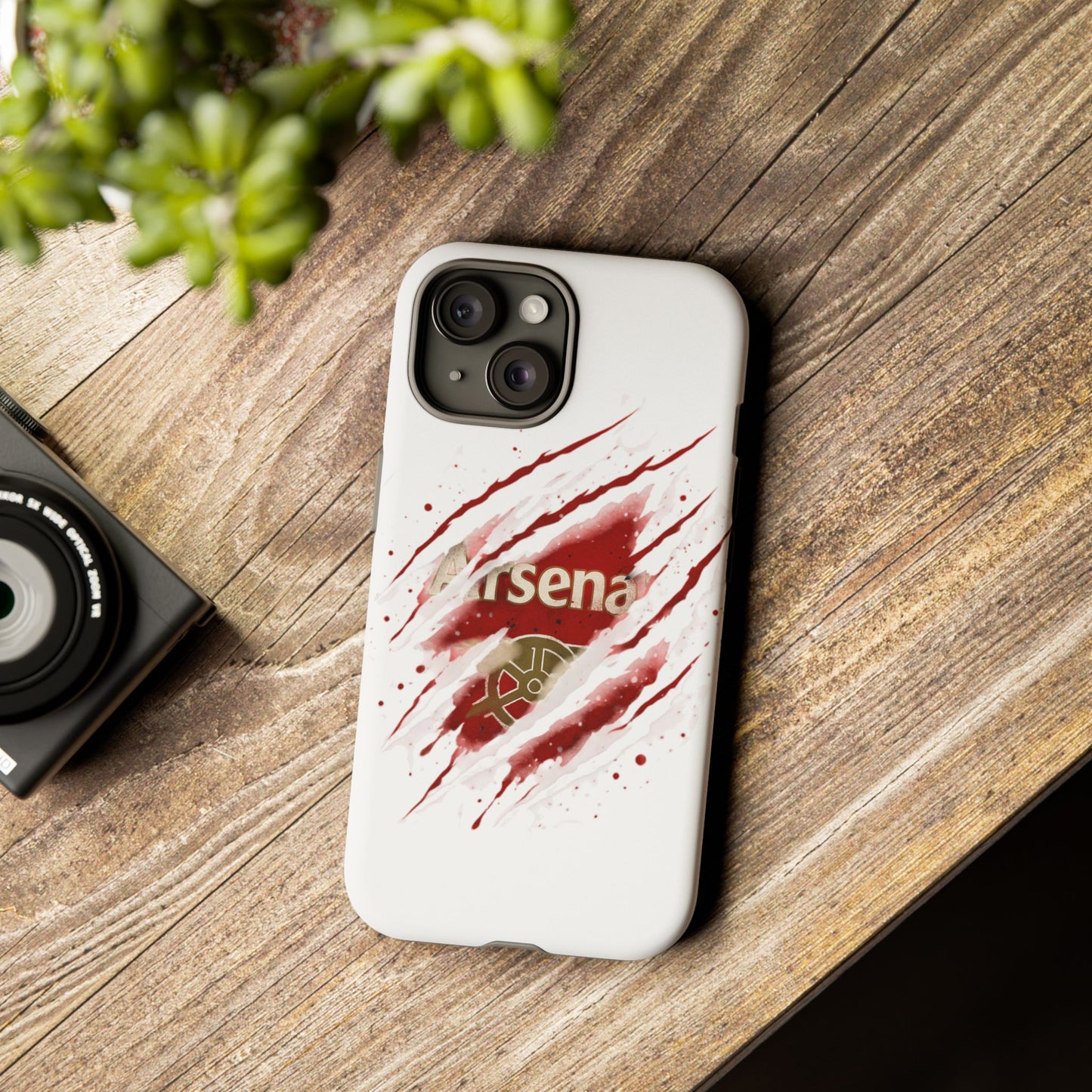 Arsenal Inspired Ripped Claw Phone Case — Football Fan Protective Cover