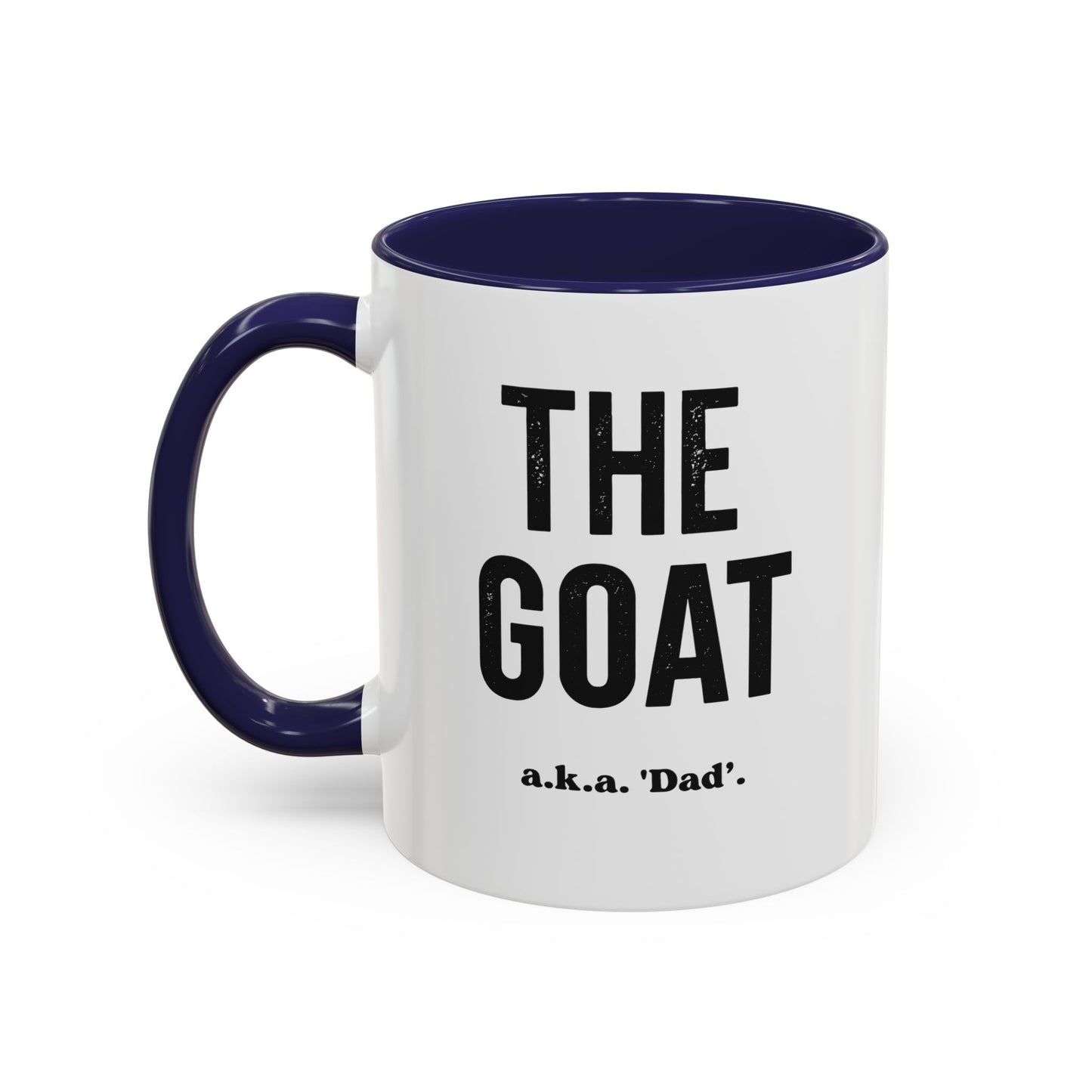 The GOAT Dad Accent Coffee Mug — 11/15oz Black-Handle Gift