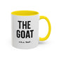 The GOAT Dad Accent Coffee Mug — 11/15oz Black-Handle Gift