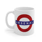 Arsenal Underground Coffee Mug — Football Fan Gift 11oz