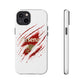 Arsenal Inspired Ripped Claw Phone Case — Football Fan Protective Cover