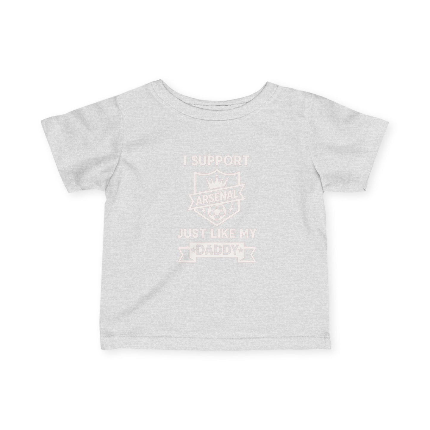 Infant Tee — "I Support My Dad Just Like My Daddy" Cute Baby Shirt for New Dads & Father’s Day