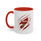 Arsenal Ripped Claw Accent Coffee Mug – Red Interior (11oz)
