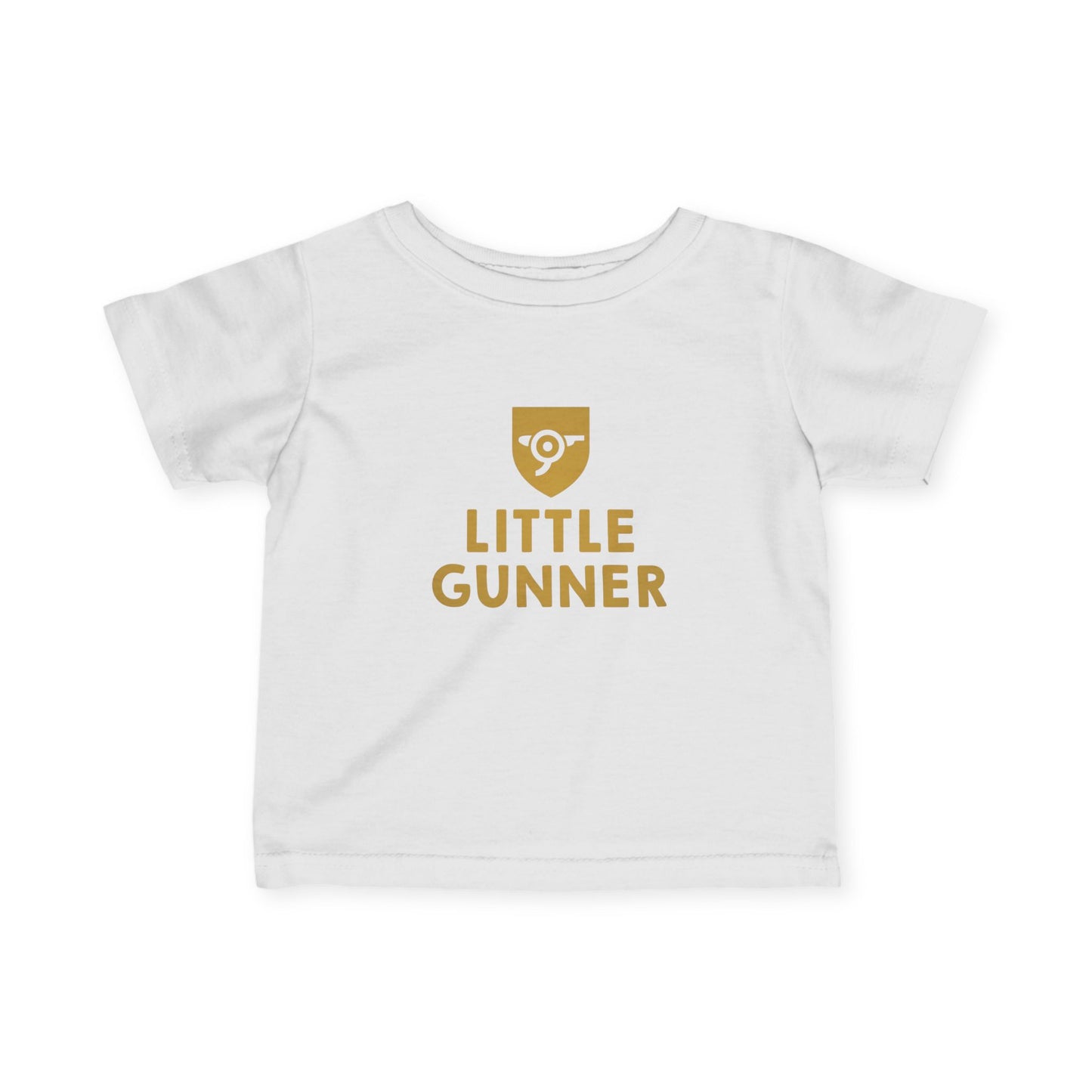 Infant Tee — Little Gunner Gold Crest Baby Shirt