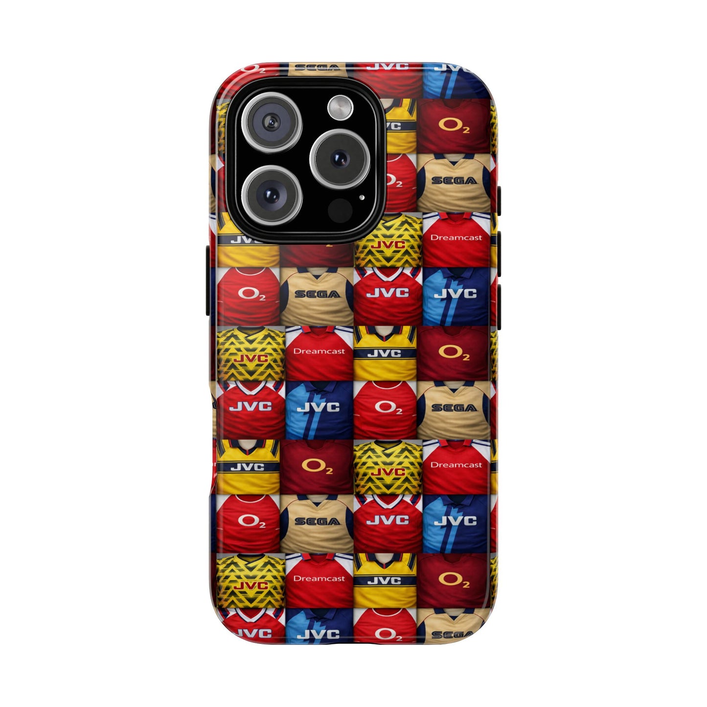 Retro Arsenal Football Shirt Mosaic Tough Phone Case
