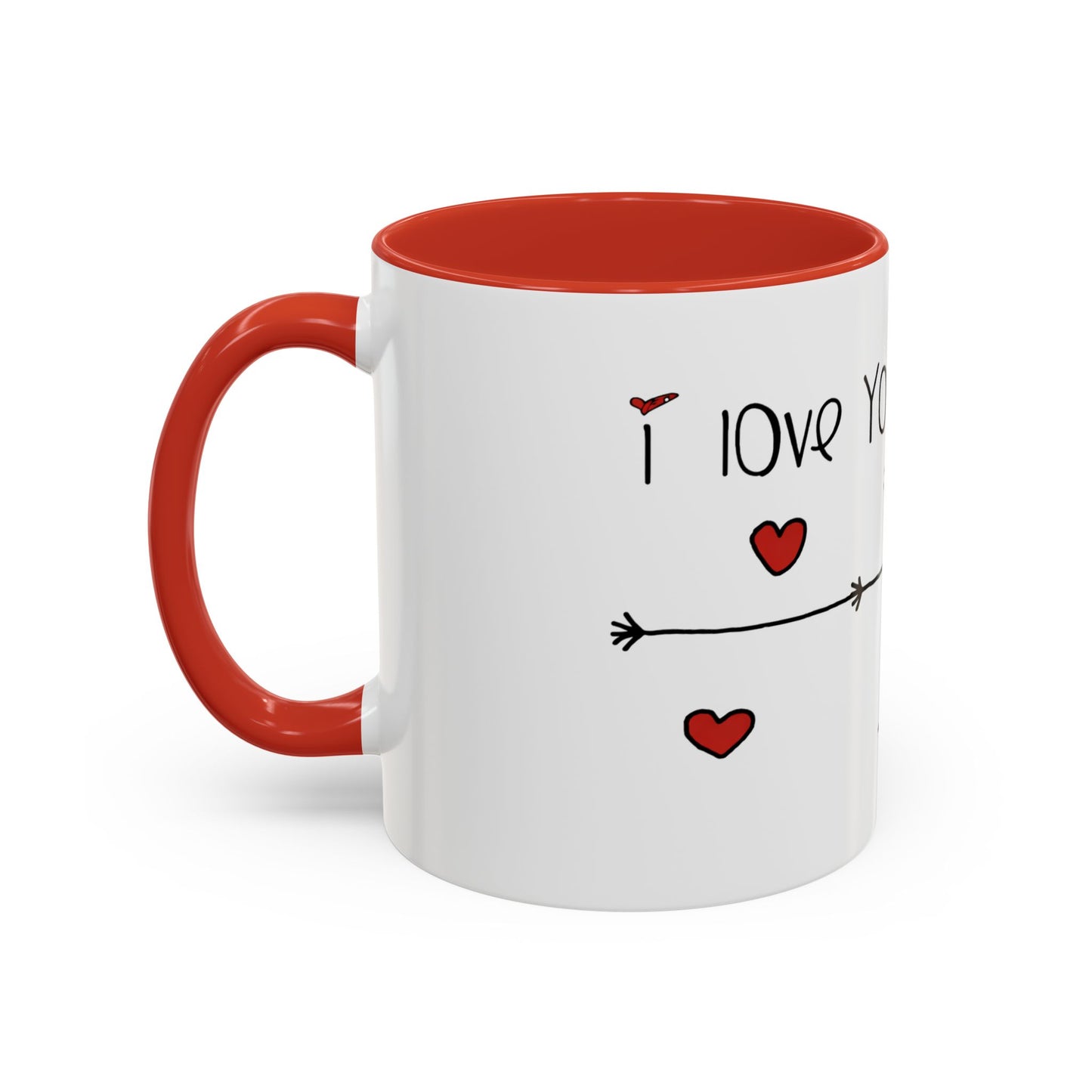 I Love You This Much Coffee Mug — For Her Cute Stick Figure Valentine Mug