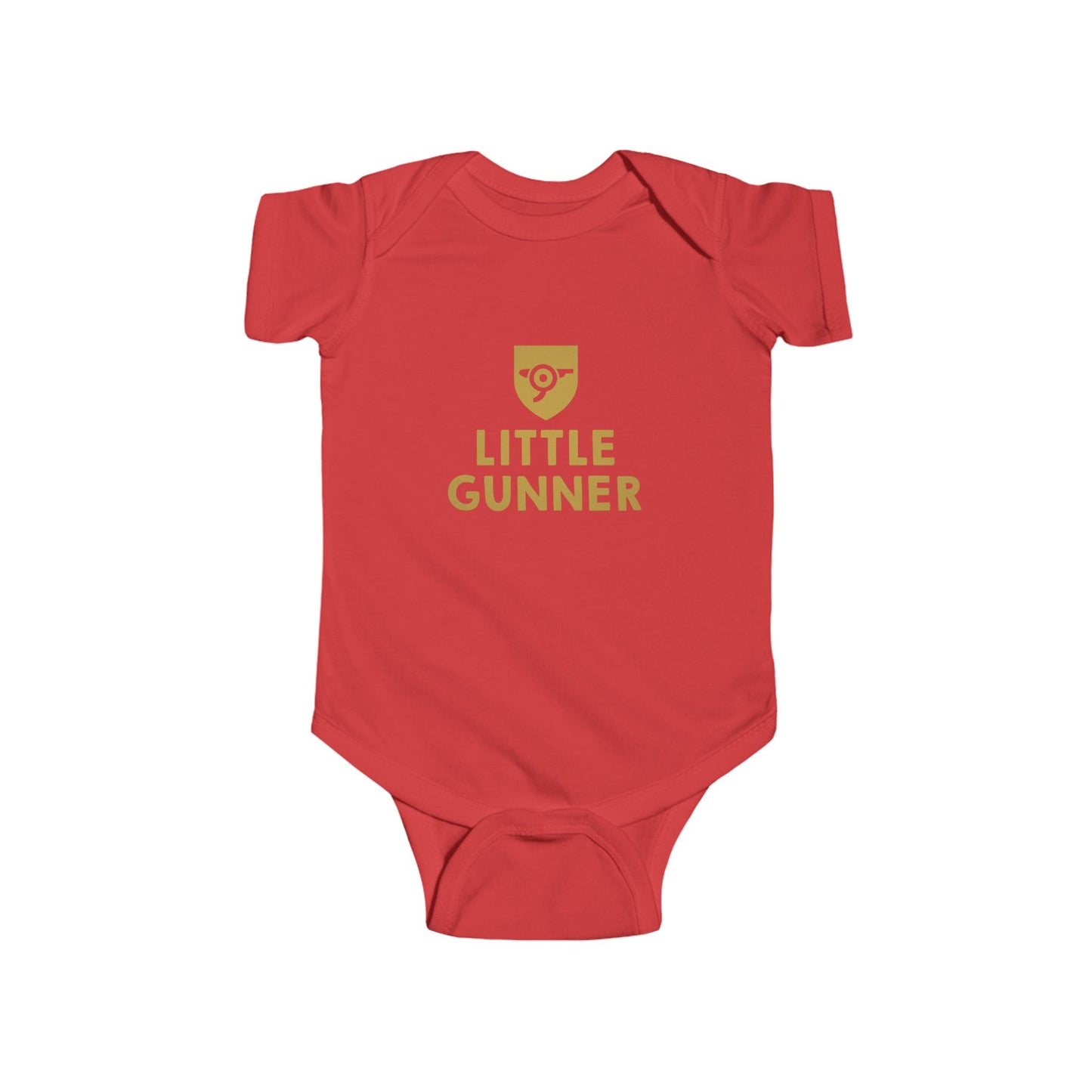 Little Arsenal Fan Baby Bodysuit – Cute Football Graphic Infant One-Piece