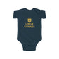 Little Arsenal Fan Baby Bodysuit – Cute Football Graphic Infant One-Piece