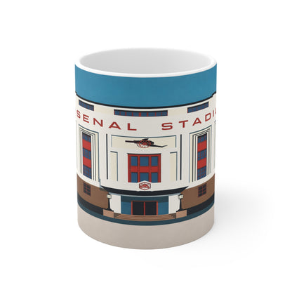 Arsenal Stadium Highbury Mug — Vintage Football Stadium Coffee Cup