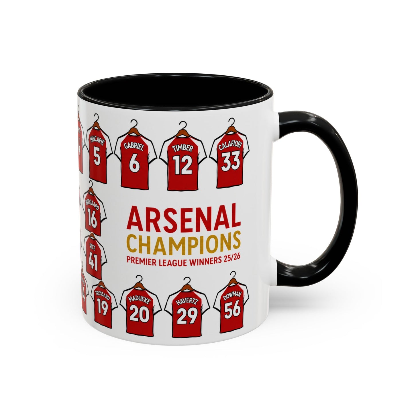 Arsenal Premier League Champions 2025/26 Squad Mug