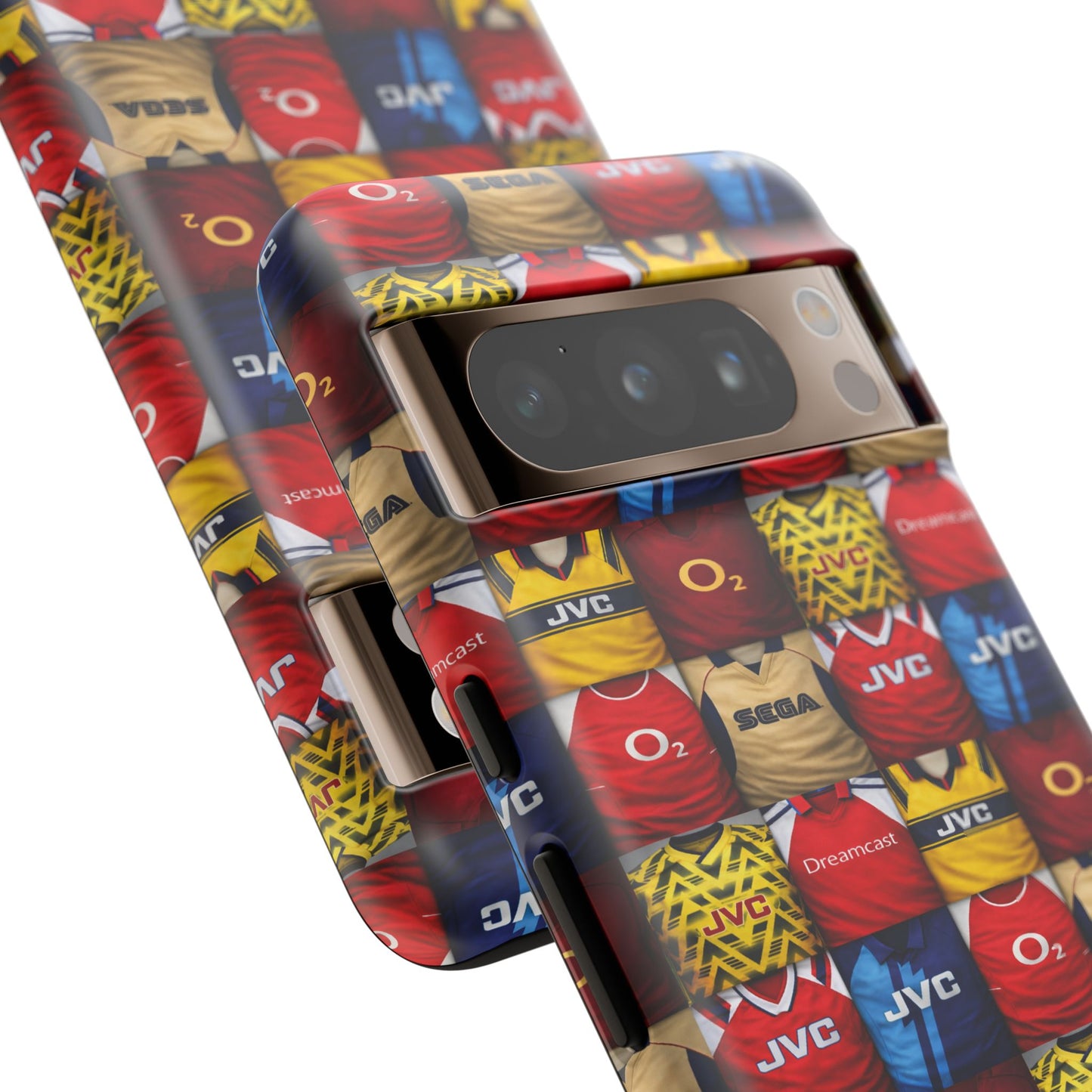 Retro Arsenal Football Shirt Mosaic Tough Phone Case