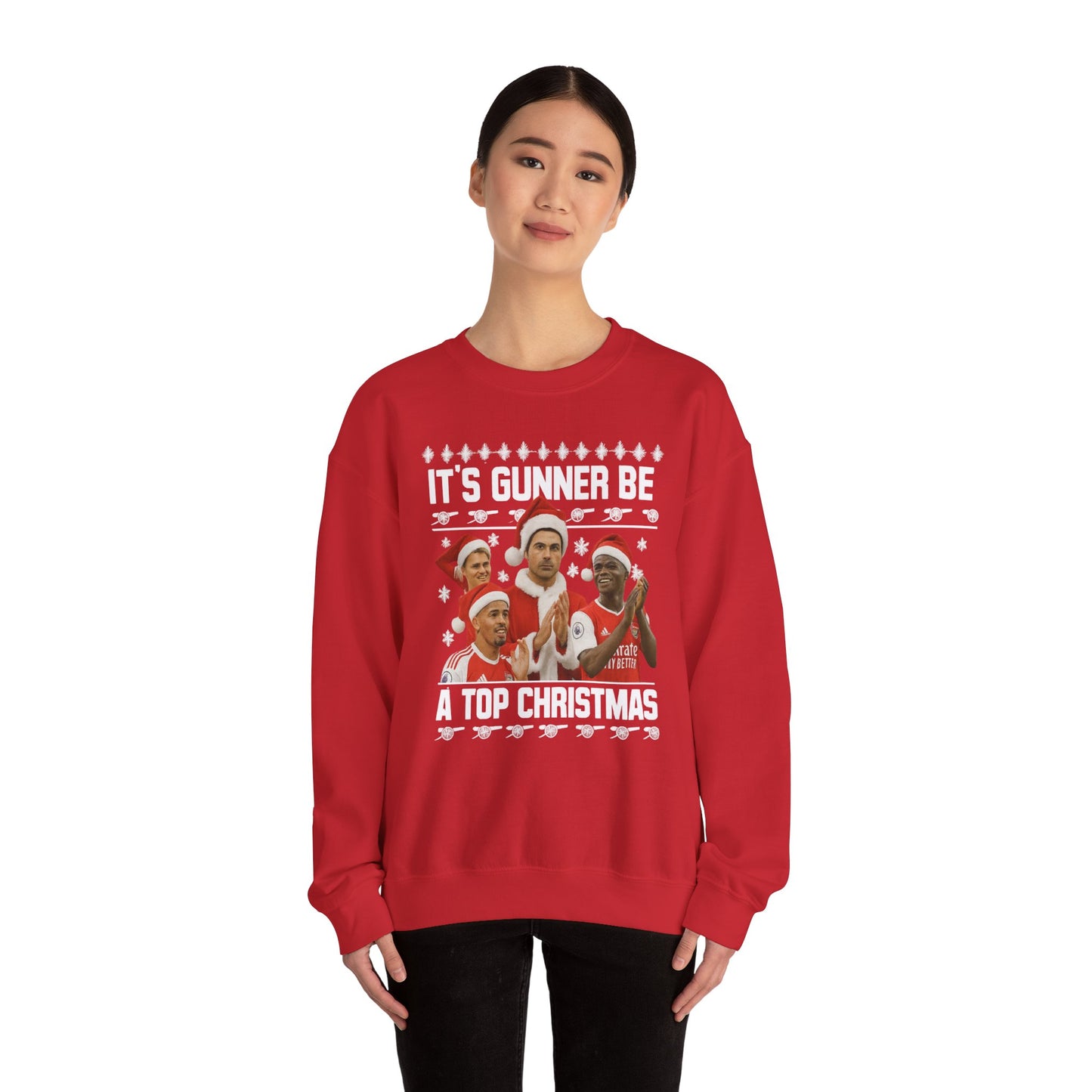 Christmas Sweatshirt — "It's Gunner Be a Top Christmas" Holiday Crewneck