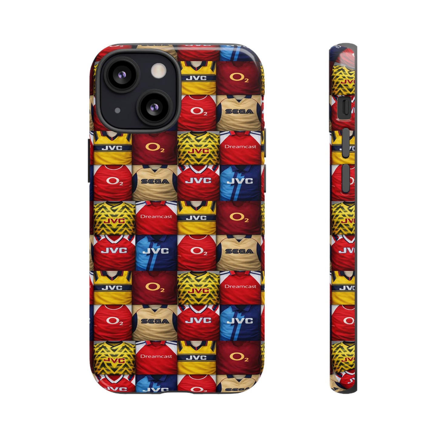 Retro Arsenal Football Shirt Mosaic Tough Phone Case