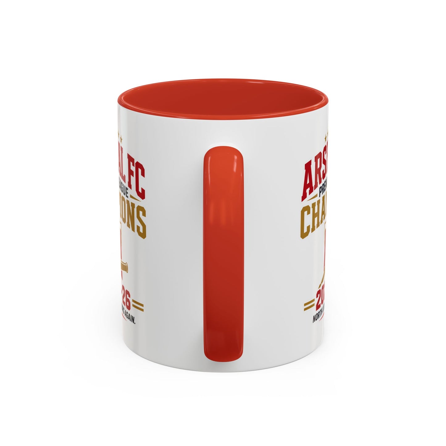 Arsenal FC Champions 2025-26 Accent Coffee Mug
