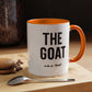 The GOAT Dad Accent Coffee Mug — 11/15oz Black-Handle Gift