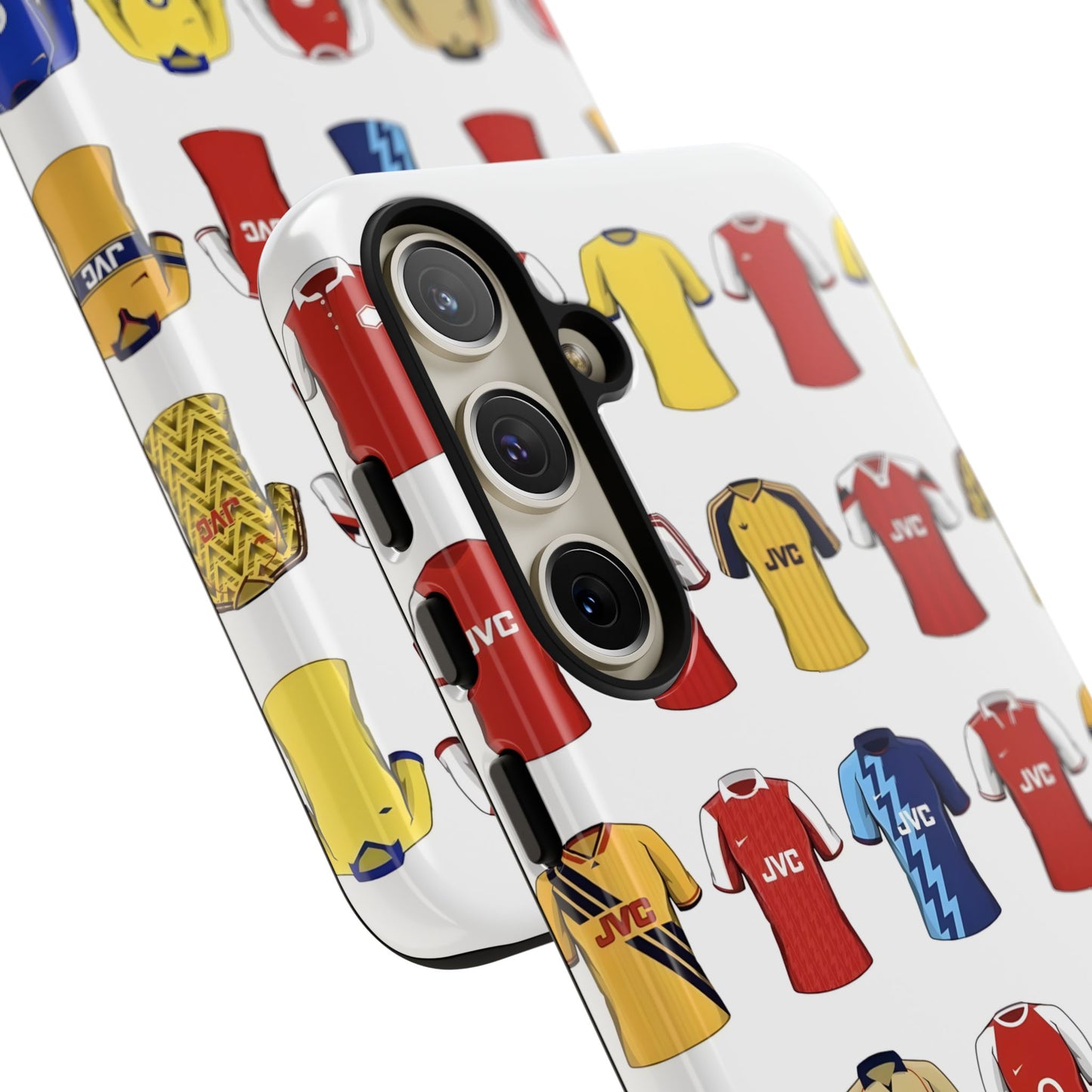 Arsenal Football Jersey Pattern Phone Case – Vintage Kit Collage Tough Cases