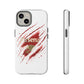 Arsenal Inspired Ripped Claw Phone Case — Football Fan Protective Cover