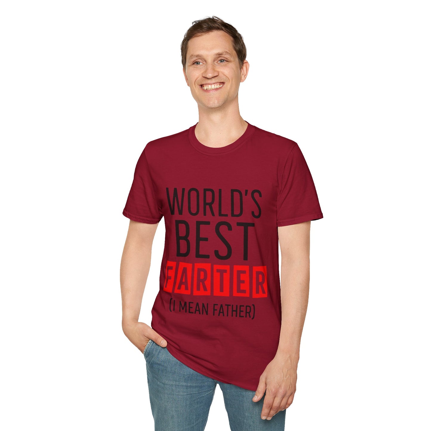 World's Best Farter (I Mean Father) T-Shirt — Funny Father's Day Gift