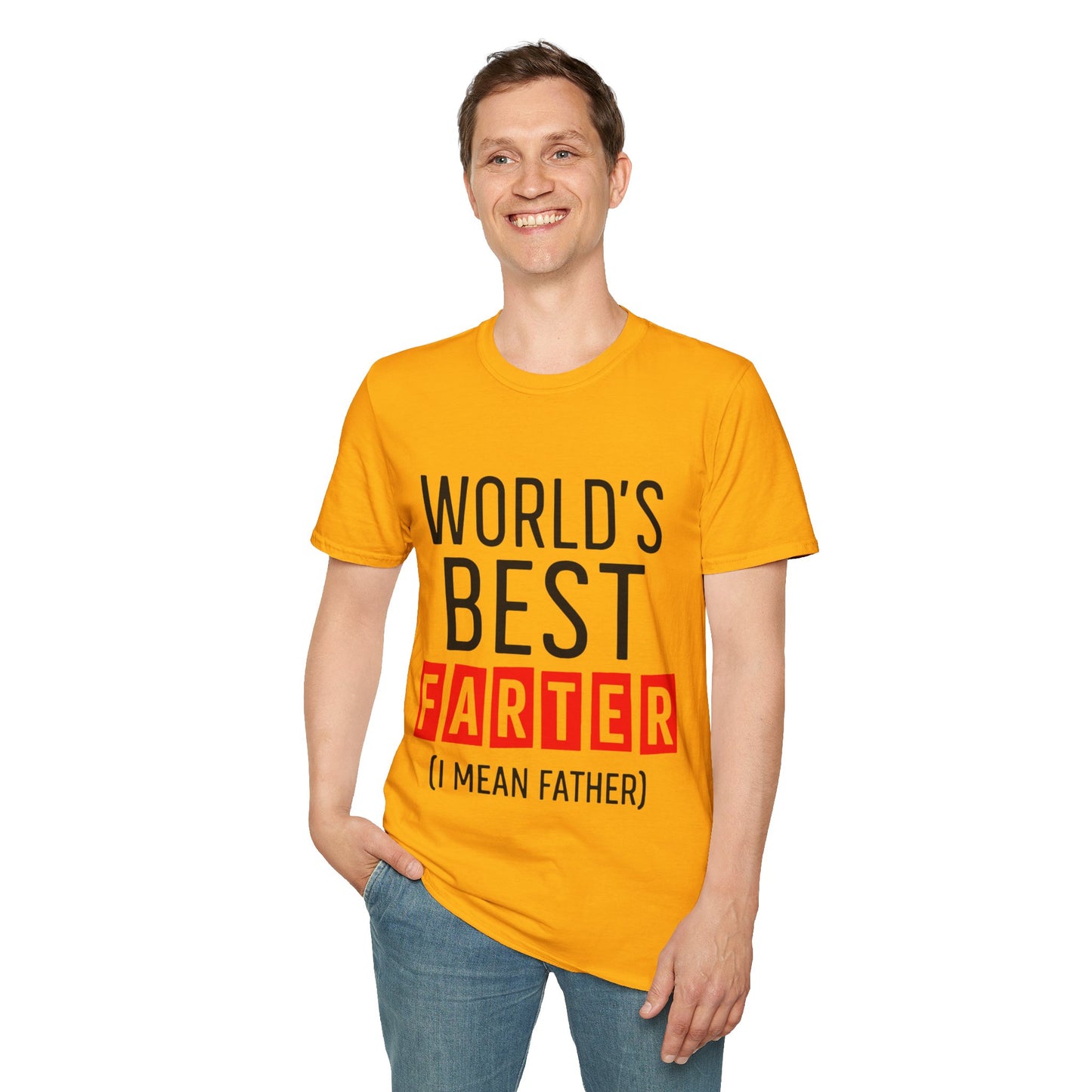 World's Best Farter (I Mean Father) T-Shirt — Funny Father's Day Gift