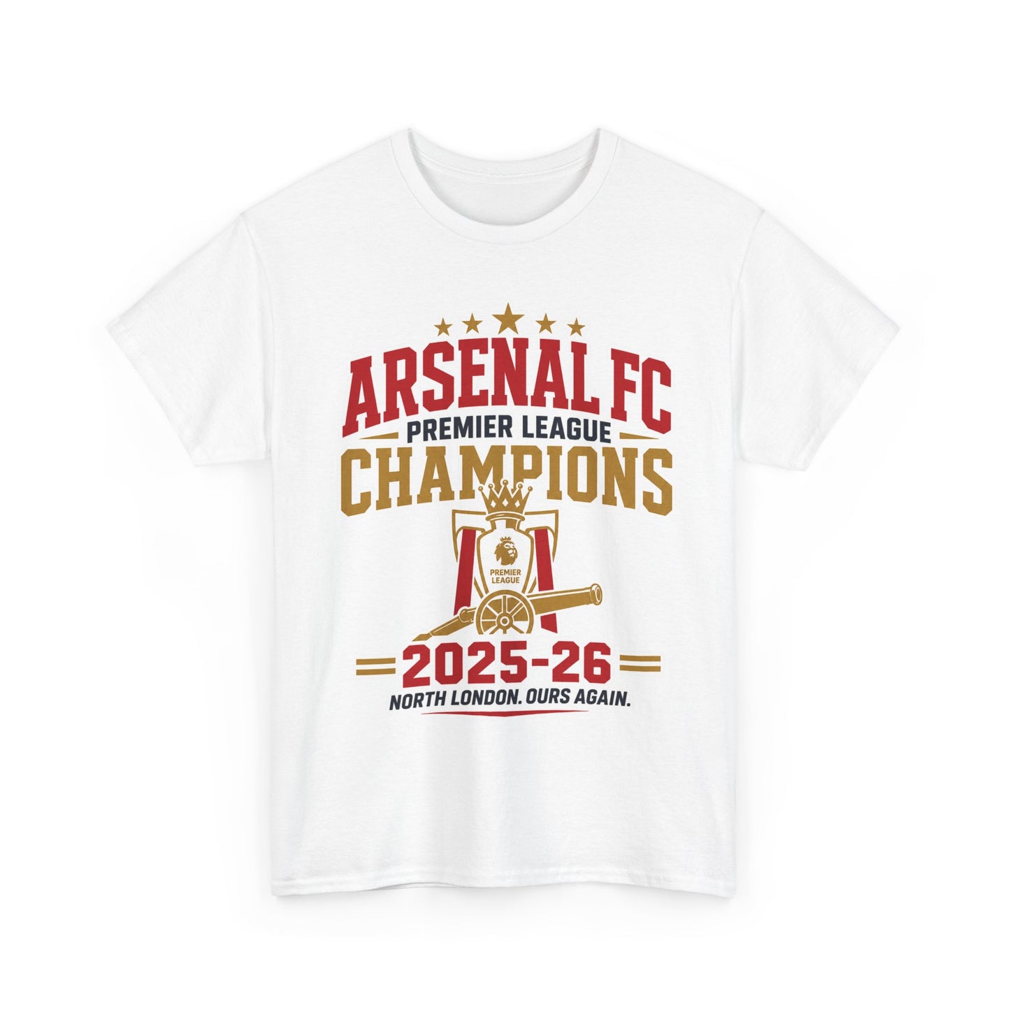Arsenal FC Premier League Champions 2025-26 T-Shirt