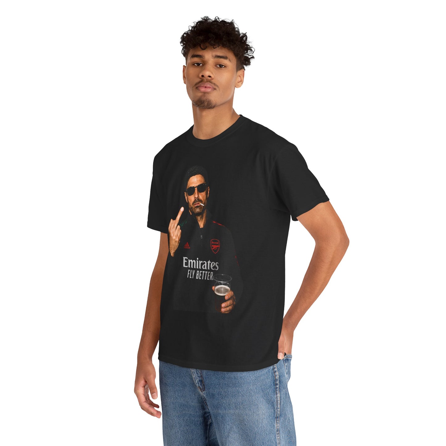 Arteta Flipping The Finger Arsenal Football Tee Design (New)