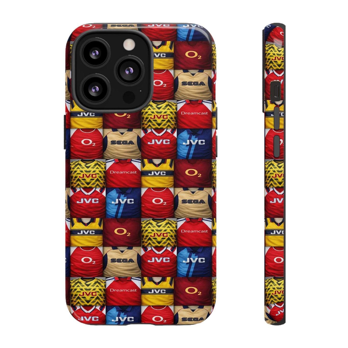 Retro Arsenal Football Shirt Mosaic Tough Phone Case