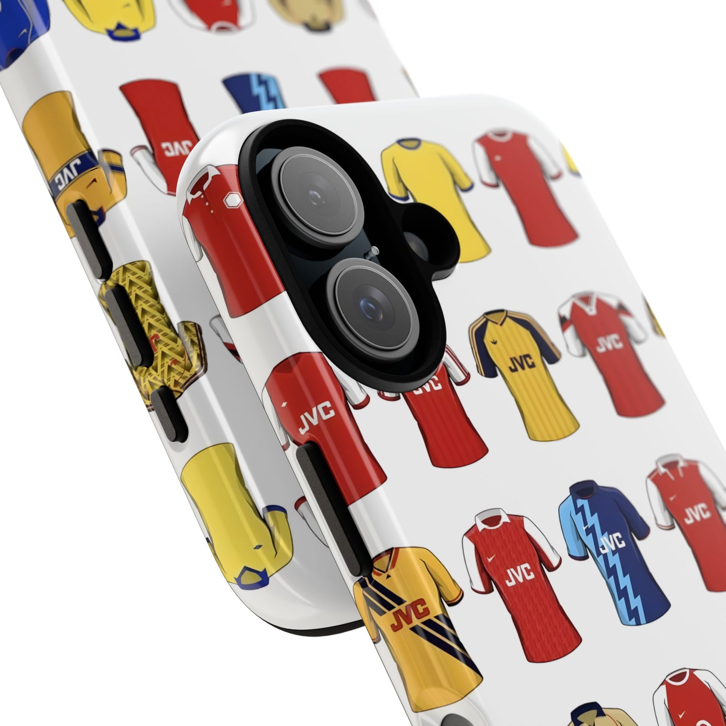Arsenal Football Jersey Pattern Phone Case – Vintage Kit Collage Tough Cases