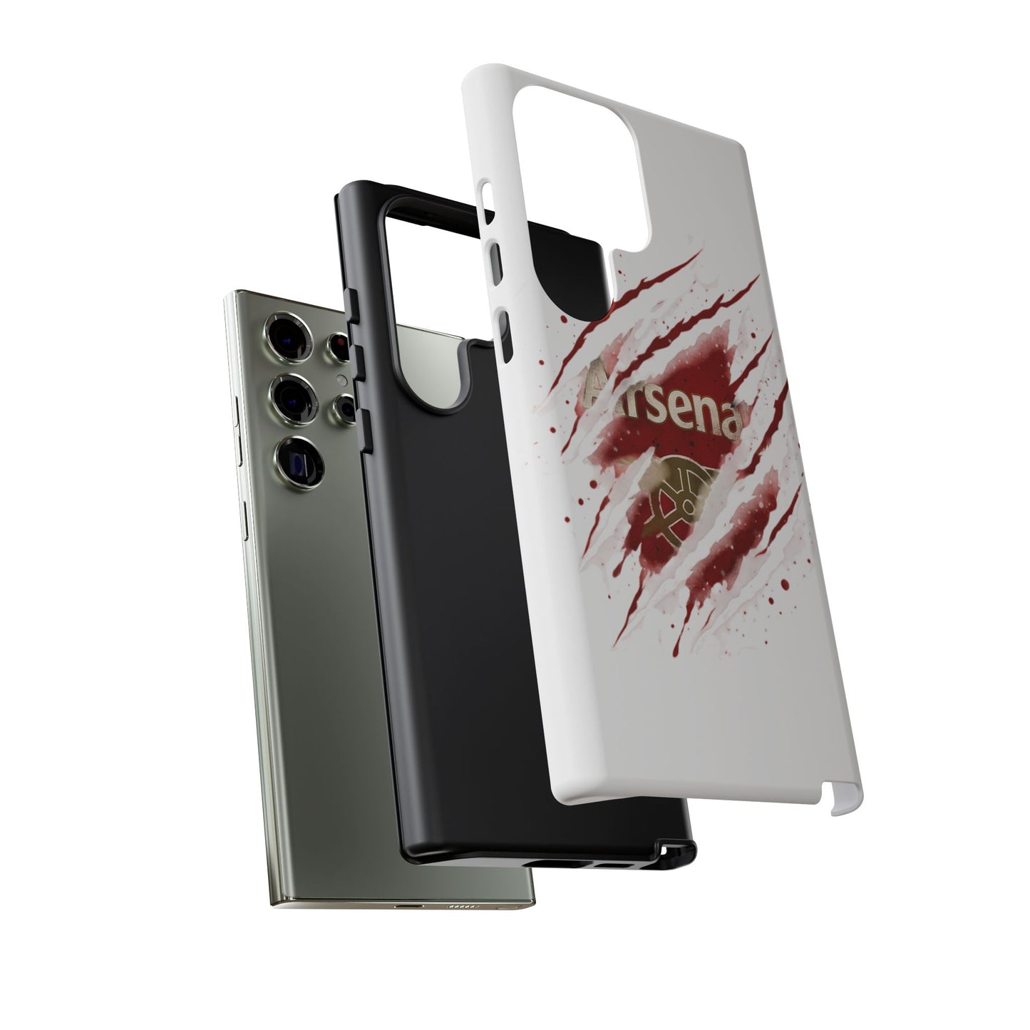 Arsenal Inspired Ripped Claw Phone Case — Football Fan Protective Cover
