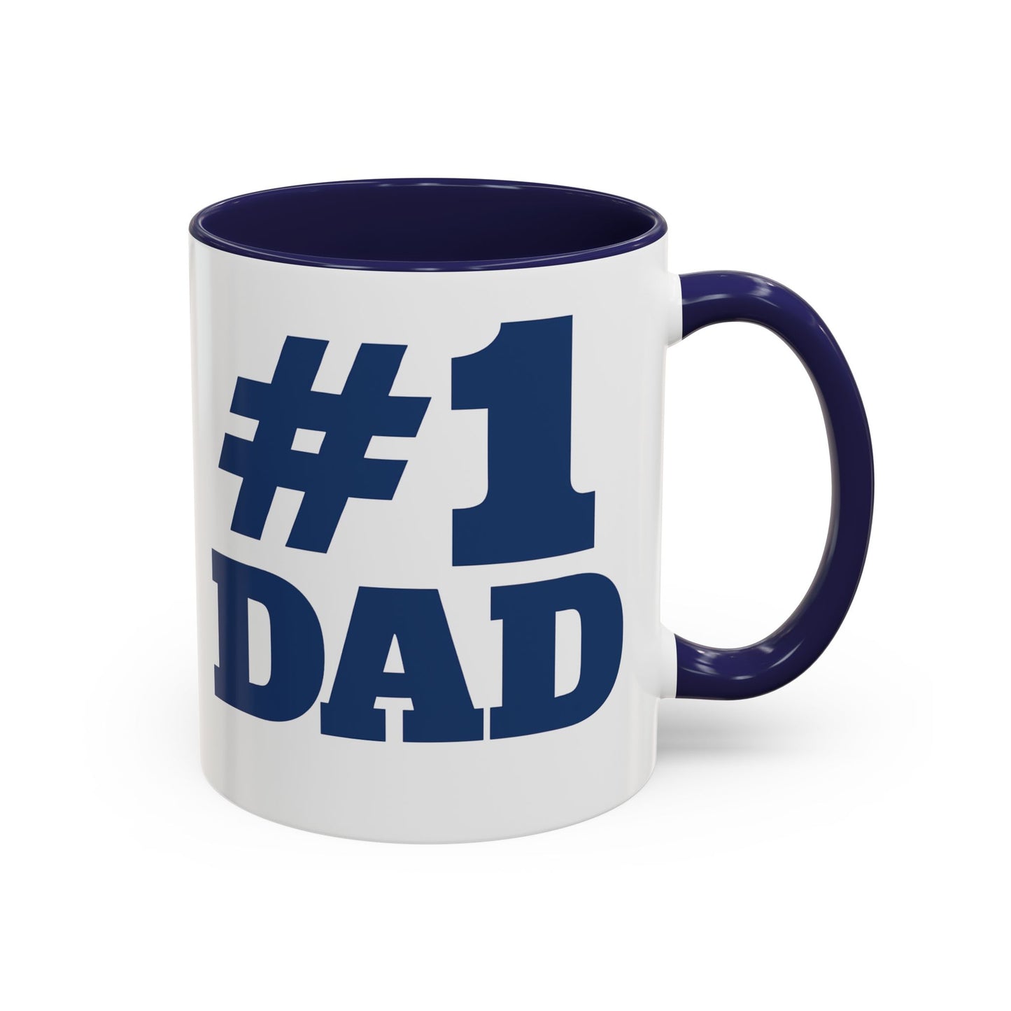 #1 Dad Accent Coffee Mug — Father's Day Gift 11/15oz