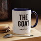 The GOAT Dad Accent Coffee Mug — 11/15oz Black-Handle Gift