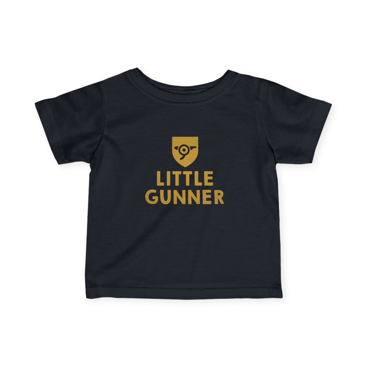 Infant Tee — Little Gunner Gold Crest Baby Shirt