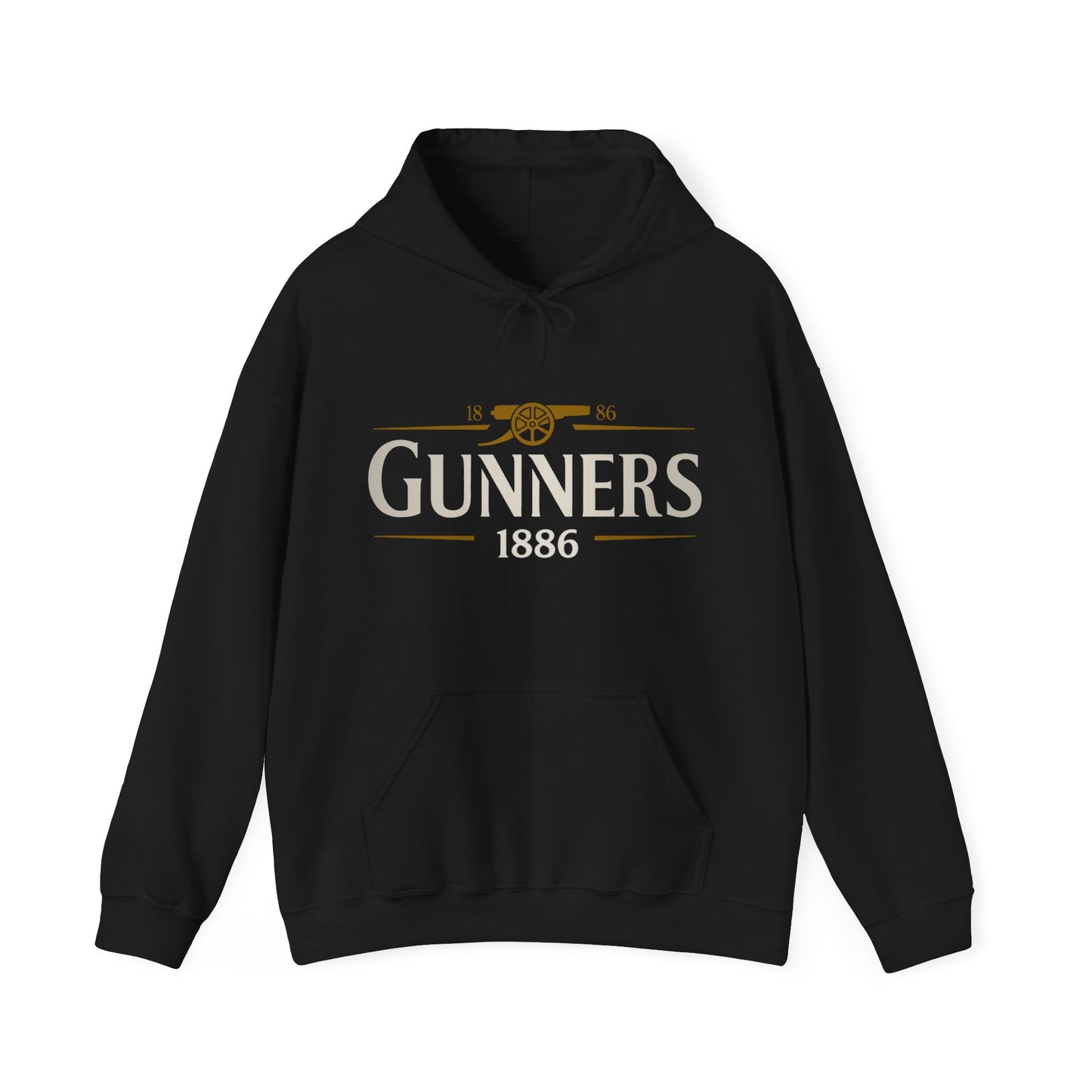 Gunners 1886 Hoodie — Vintage Football Supporter Pullover