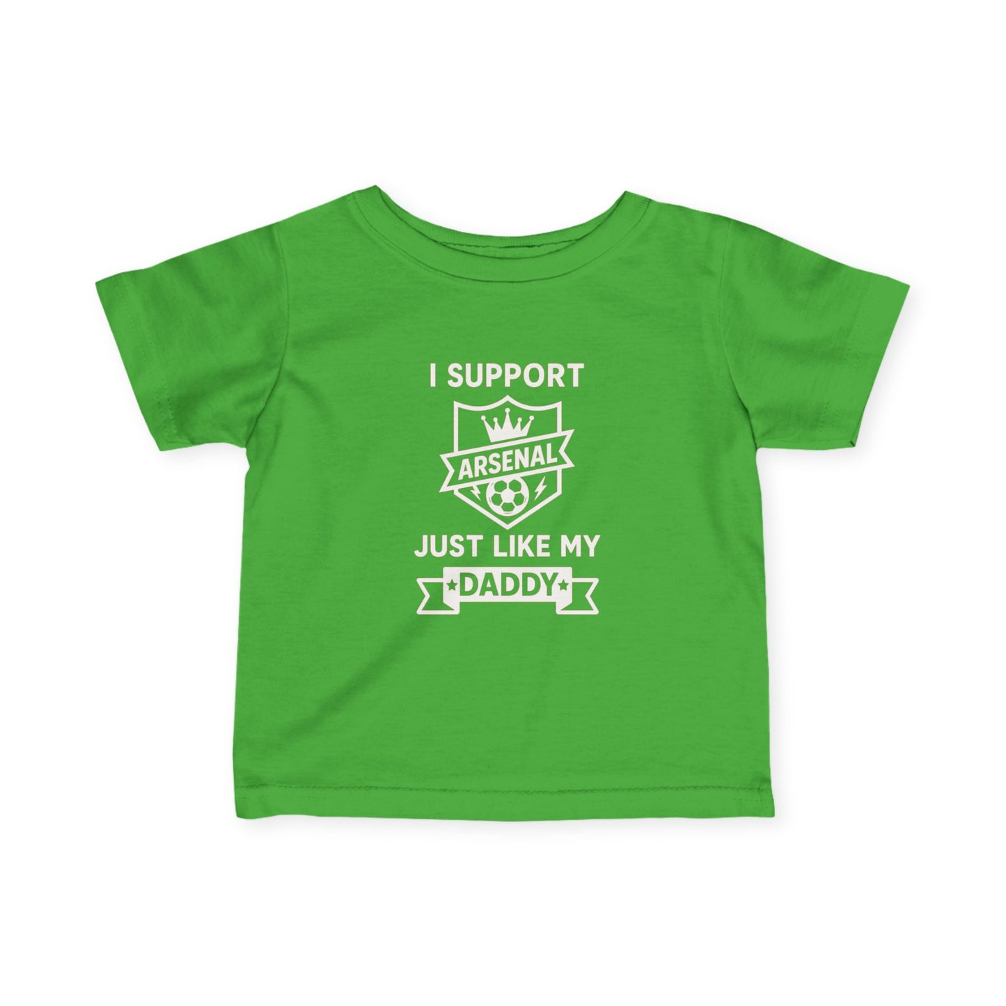 Infant Tee — "I Support My Dad Just Like My Daddy" Cute Baby Shirt for New Dads & Father’s Day