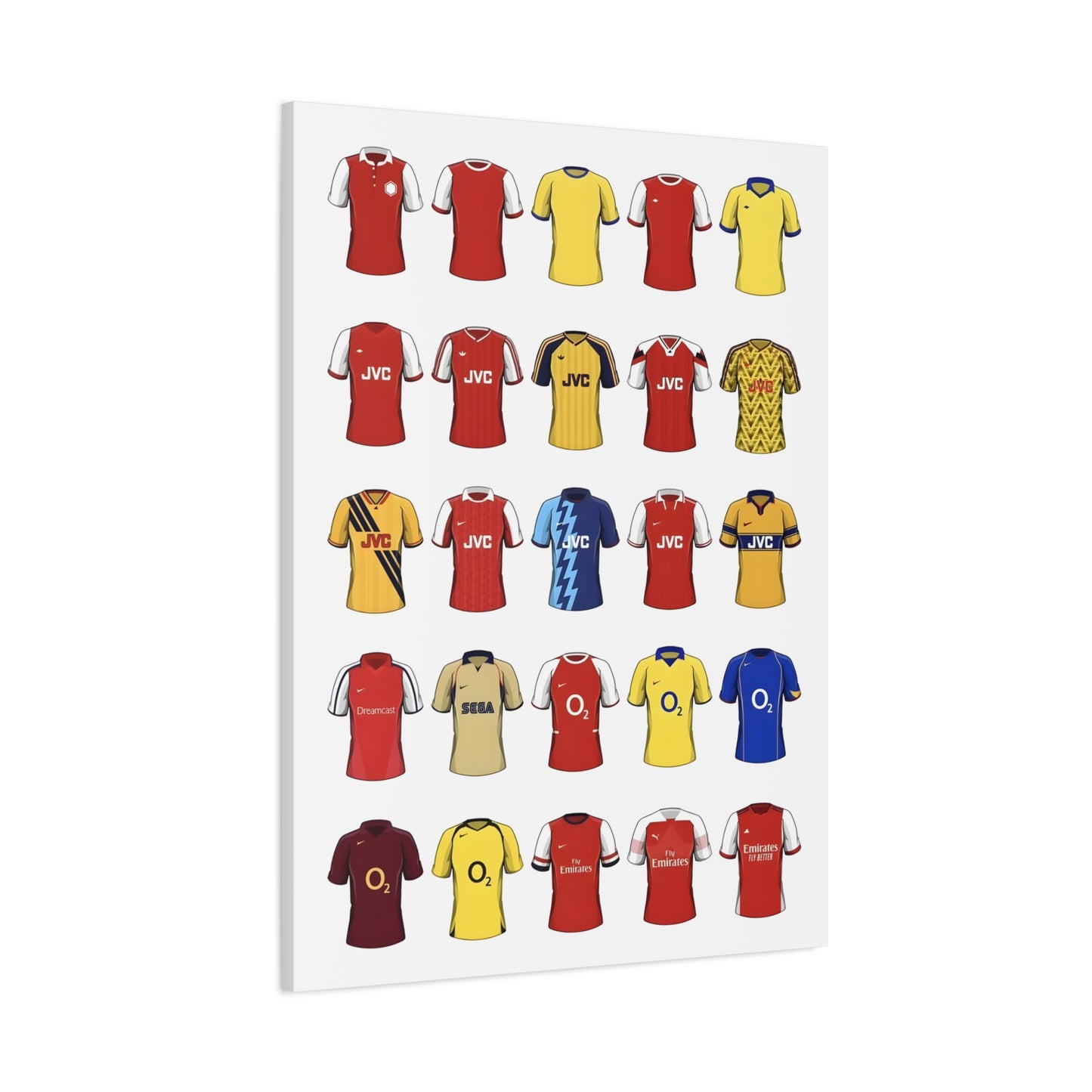 Football Kit Poster — Vintage Soccer Jersey Canvas Print