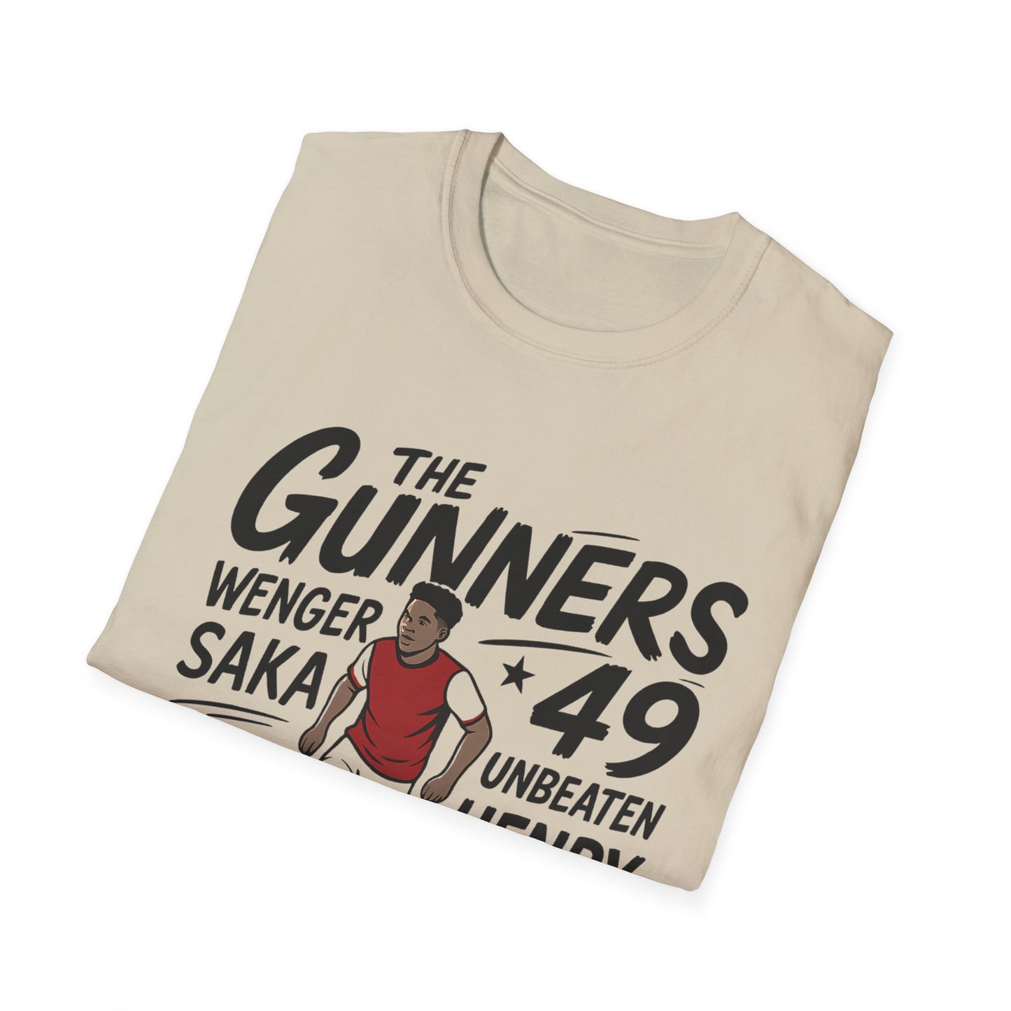 The Gunners Arsenal T-Shirt — Arsenal Legends Shirt (Wenger, Henry, Bergkamp, Saka)