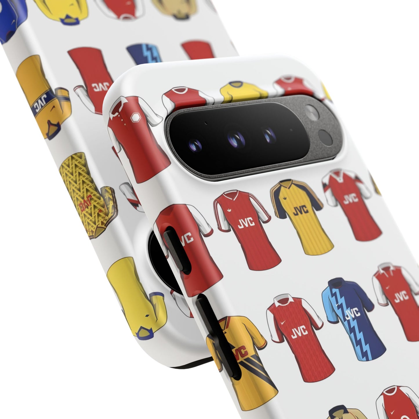 Arsenal Football Jersey Pattern Phone Case – Vintage Kit Collage Tough Cases