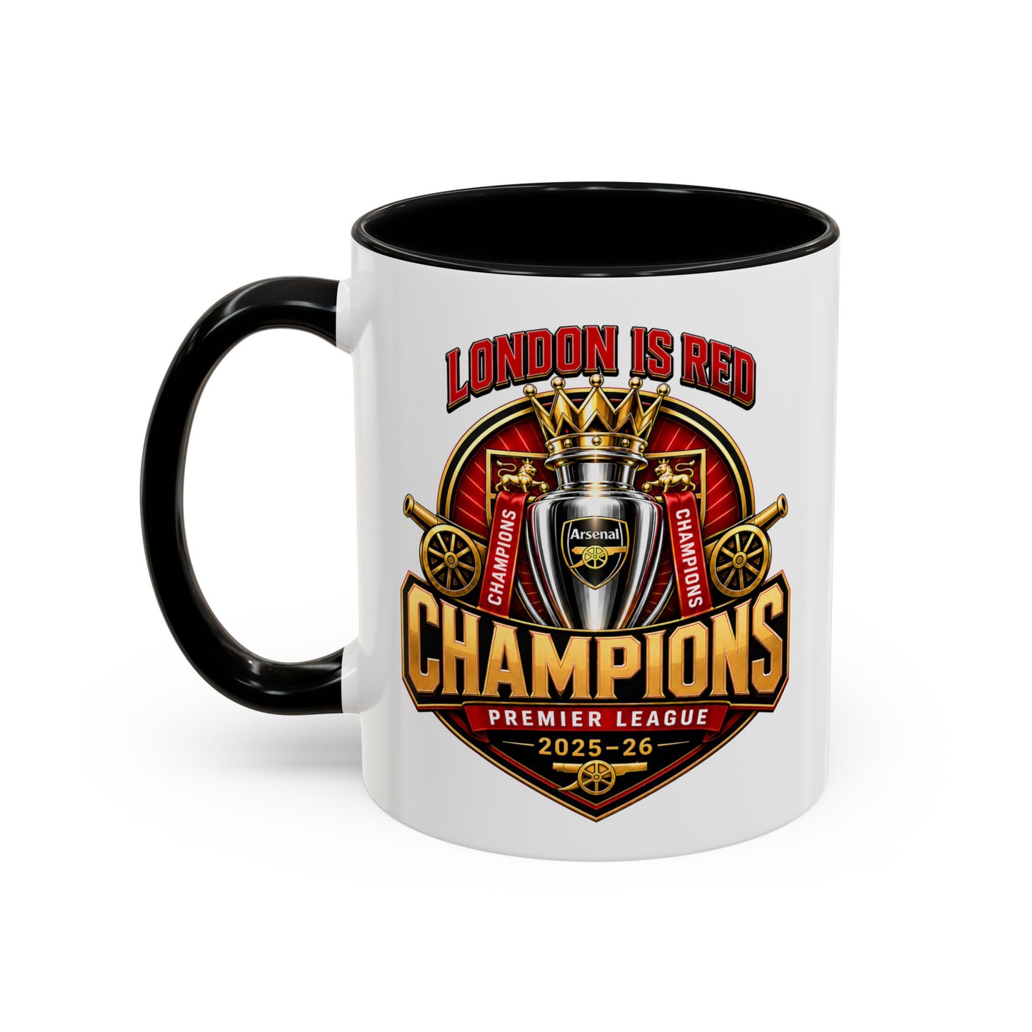 Premier League Champions Accent Coffee Mug – "London Is Red" 11oz