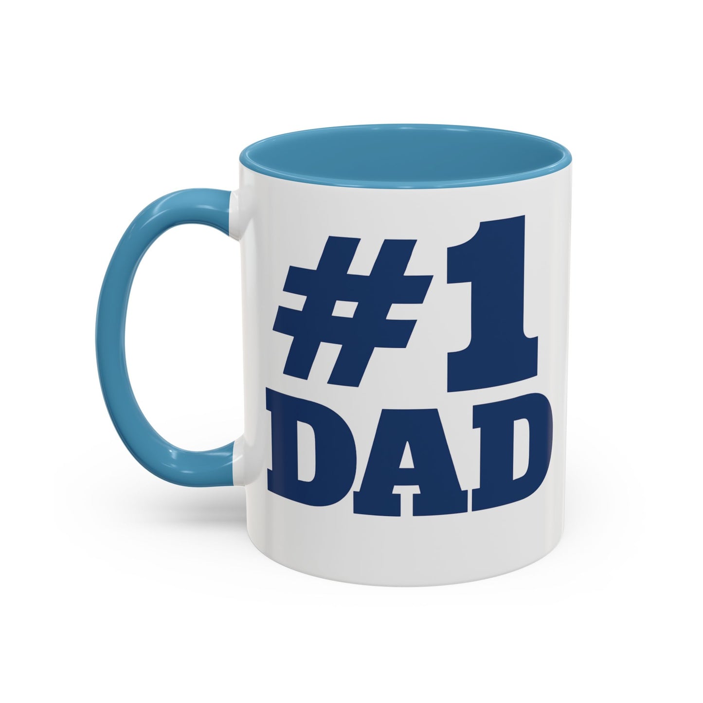 #1 Dad Accent Coffee Mug — Father's Day Gift 11/15oz