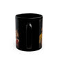 Arsenal Champions Football Team Black Mug — Arsenal Players Trophy Design (11oz/15oz)