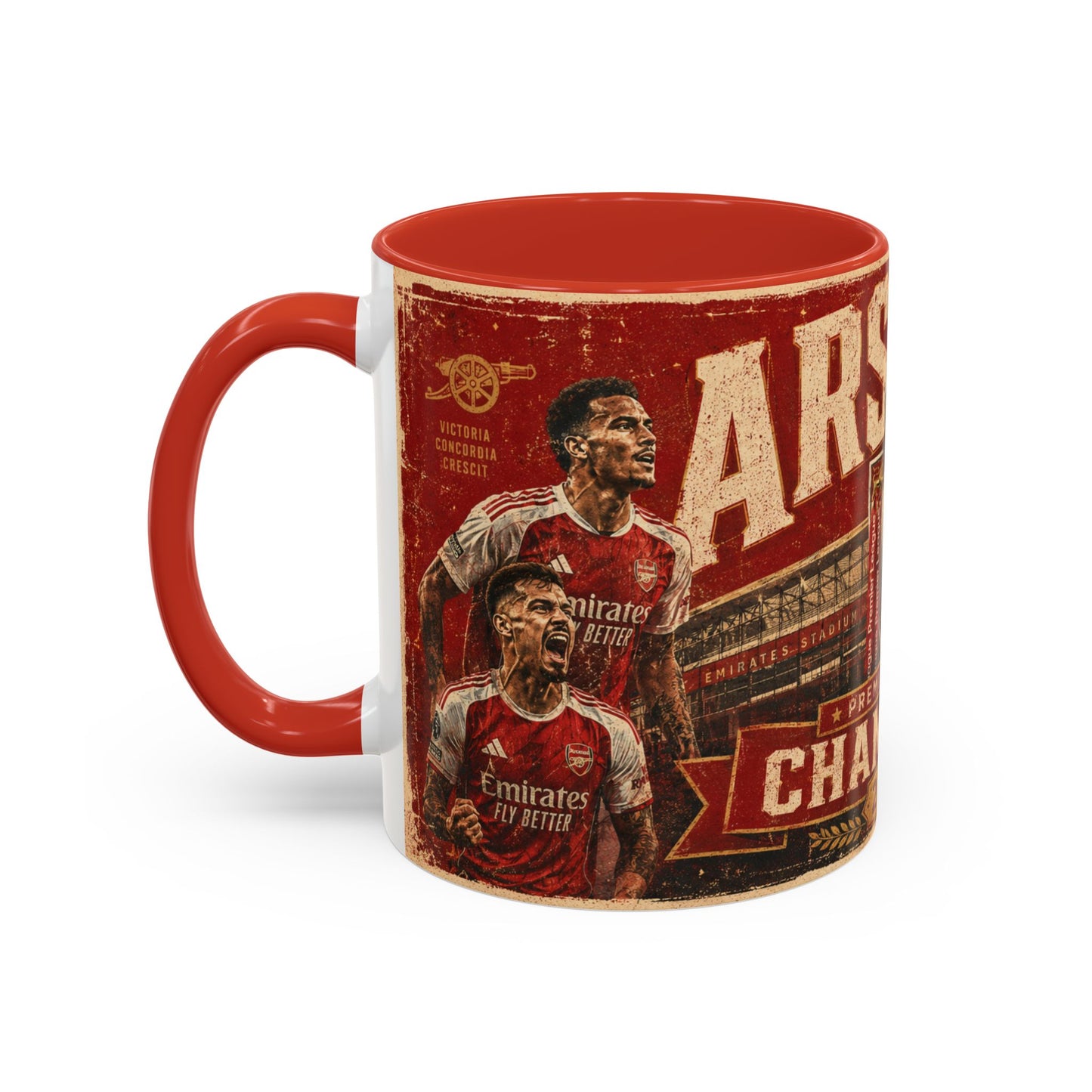 Arsenal 2026 Premier League Champions Retro Style Coffee Mug (NEW)