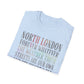 North London Typography T-Shirt — Pastel Lyrics Tee