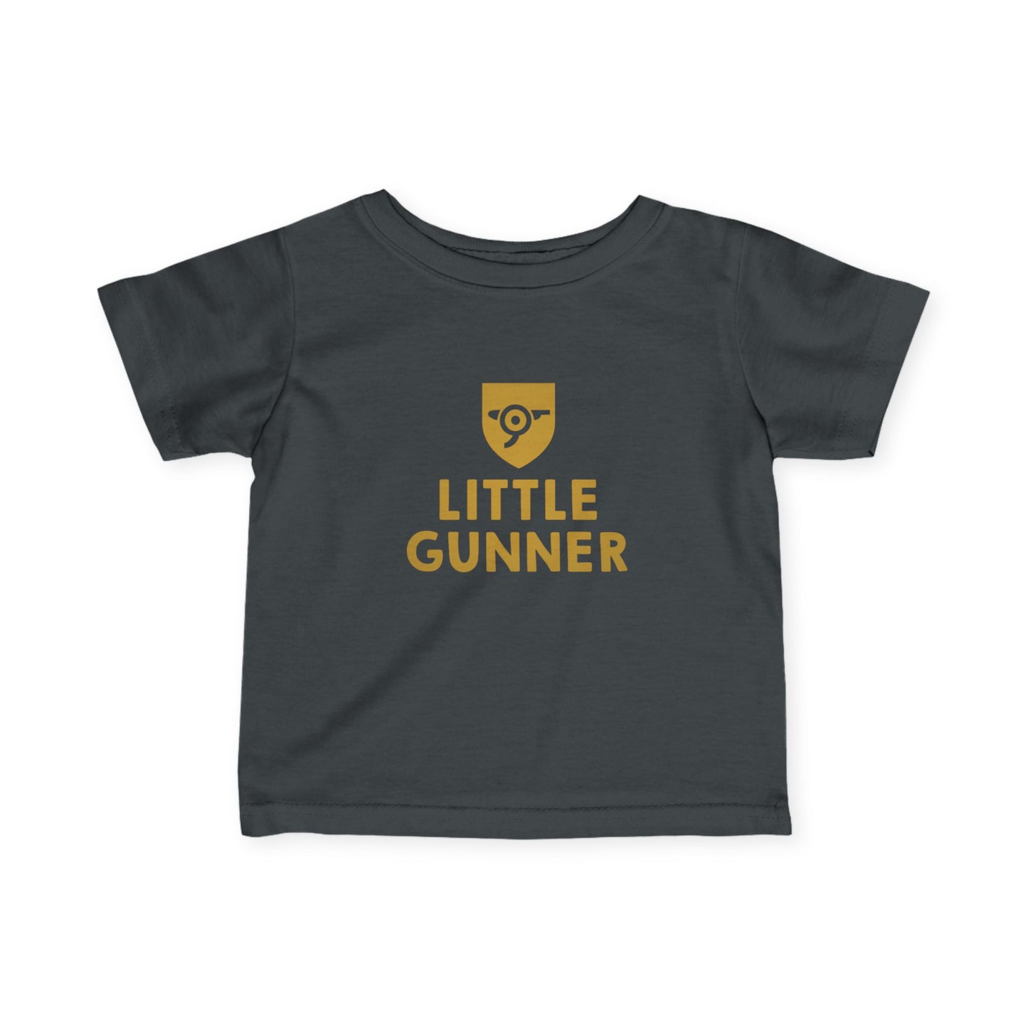 Infant Tee — Little Gunner Gold Crest Baby Shirt