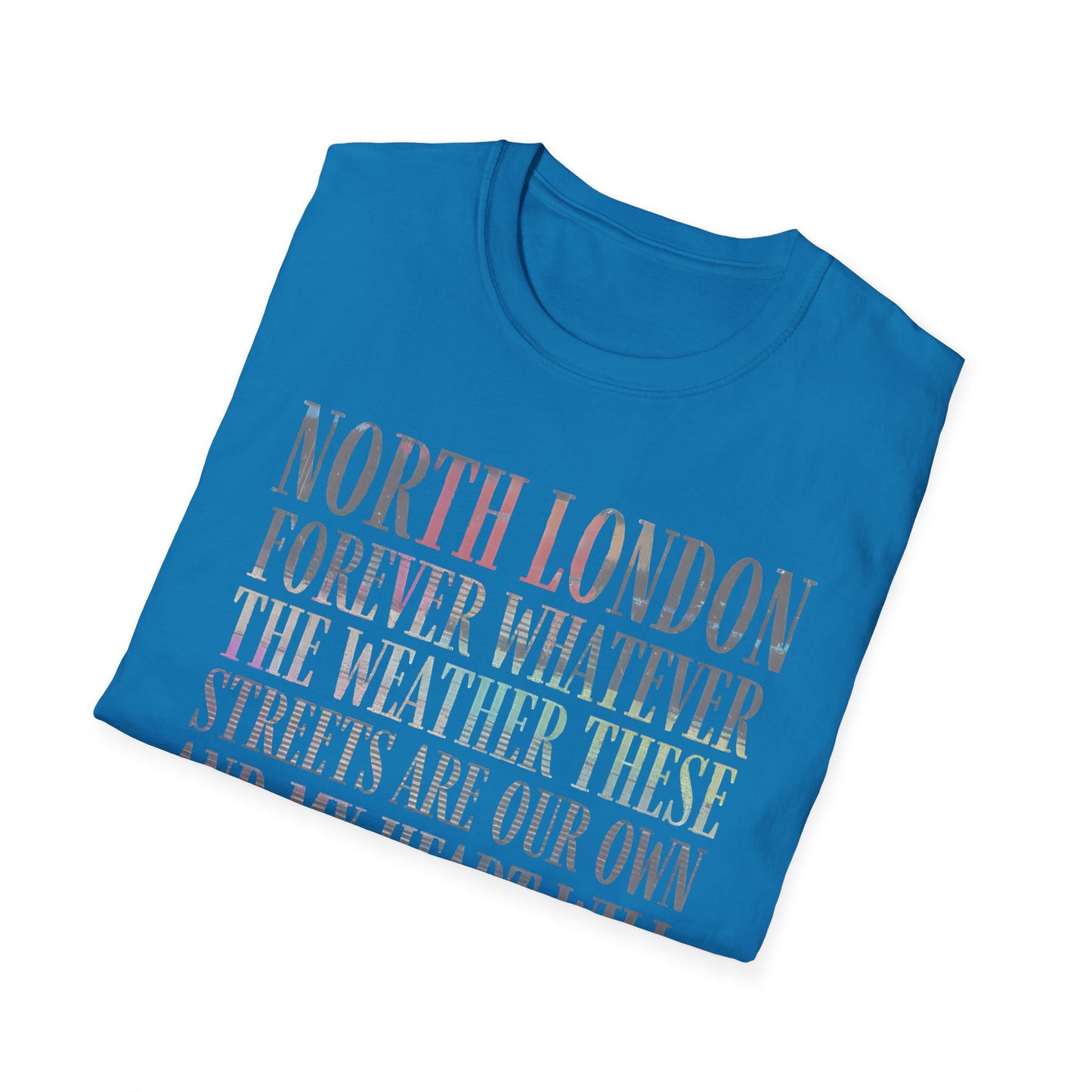 North London Typography T-Shirt — Pastel Lyrics Tee