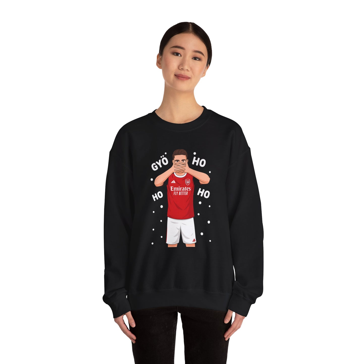 Arsenal Inspired Christmas Sweatshirt — 'Gyö Ho Ho' Player Holiday Crewneck