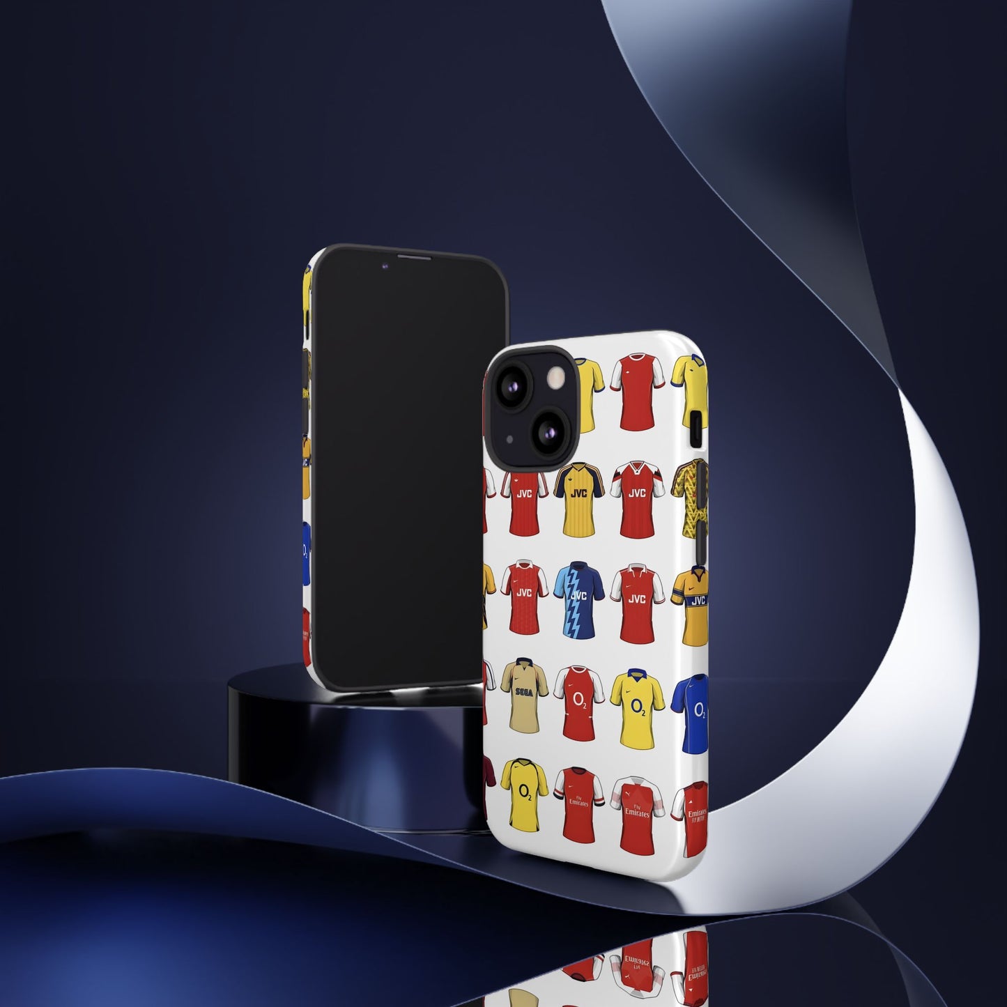 Arsenal Football Jersey Pattern Phone Case – Vintage Kit Collage Tough Cases