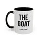 The GOAT Dad Accent Coffee Mug — 11/15oz Black-Handle Gift